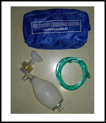 Medline Adult Bag Valve Mask (BVM) Manual Resuscitator
